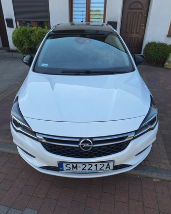 Opel Astra cena 65900 przebieg: 102300, rok produkcji 2018 z Mysłowice małe 56